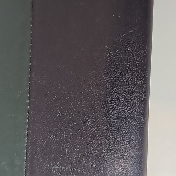 Celine Large Zipped Multifunction Bicolor Calf Leather green and navy blue - Picture 2 of 16